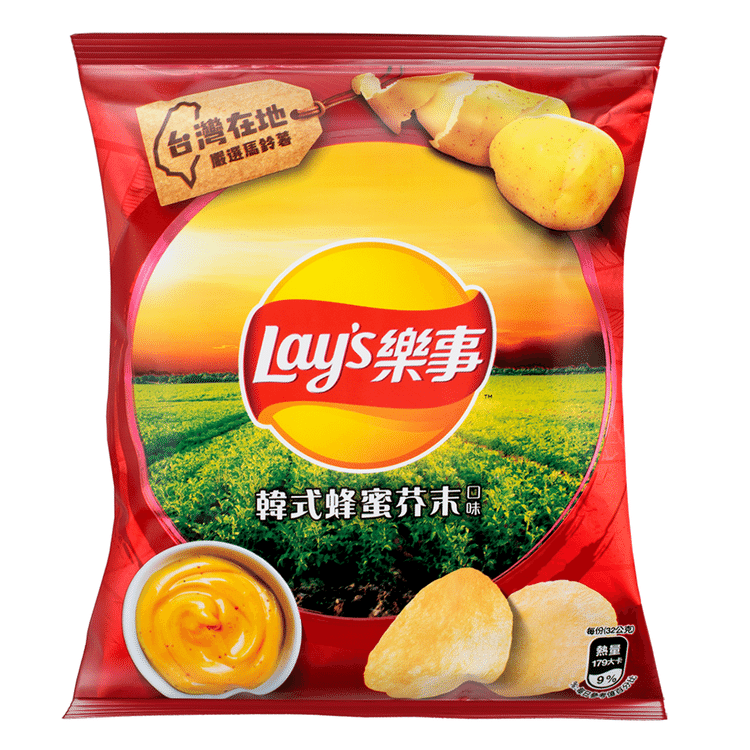 Lays Korean Honey Mustard- Taiwan (12 Count)