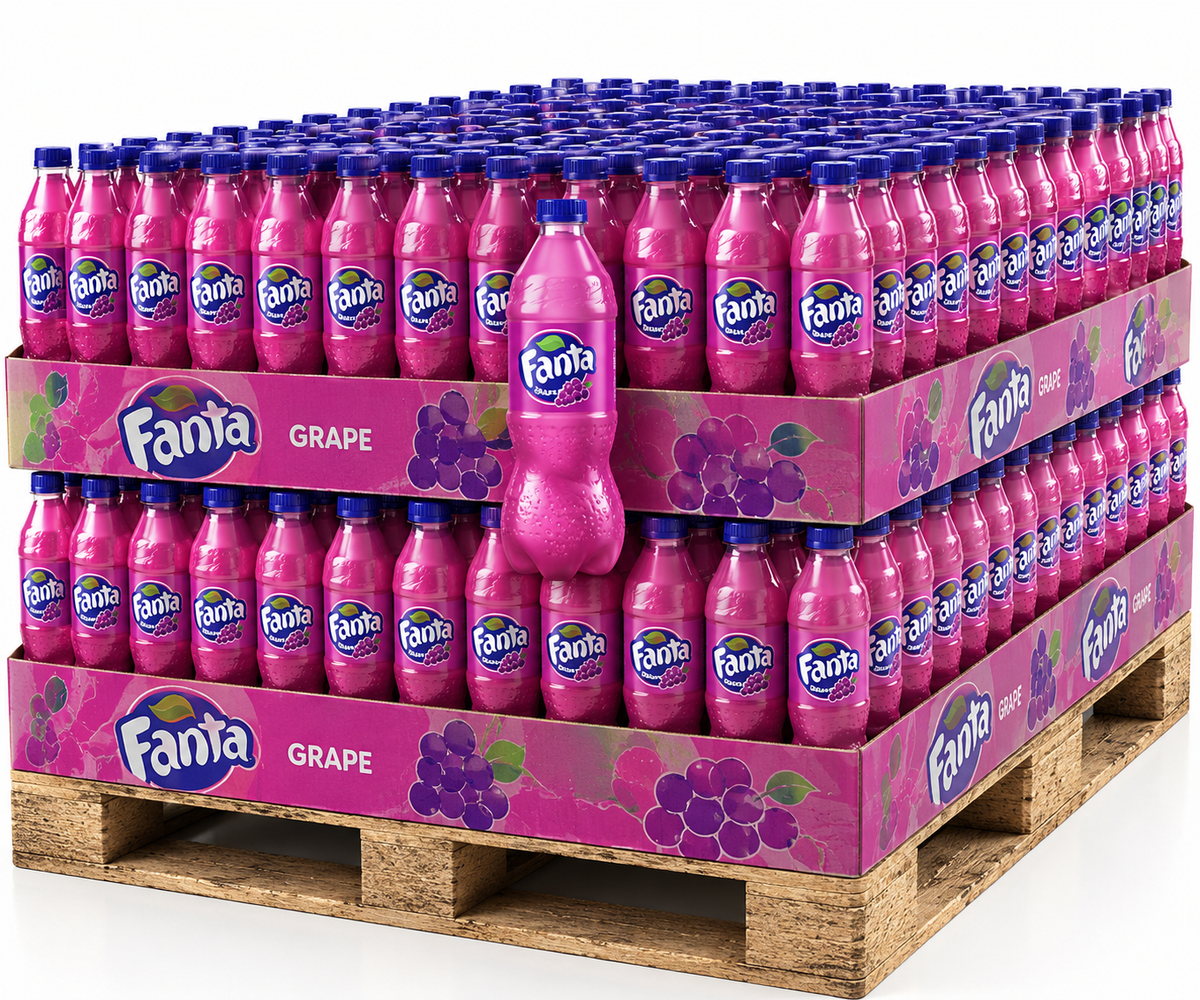 PALLET ROW - Fanta Grape - TAIWAN (10 CASES)