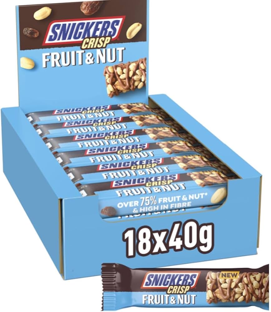 Snickers Crisp Fruit and Nut - UK (18 COUNT)