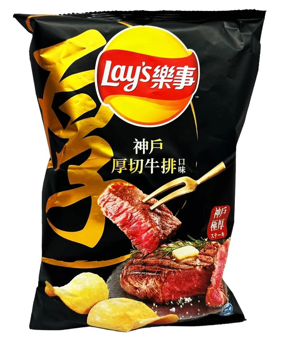 Lays Japanese Wagyu Kobe Steak - TAIWAN (12 COUNT) FAMILY BAG