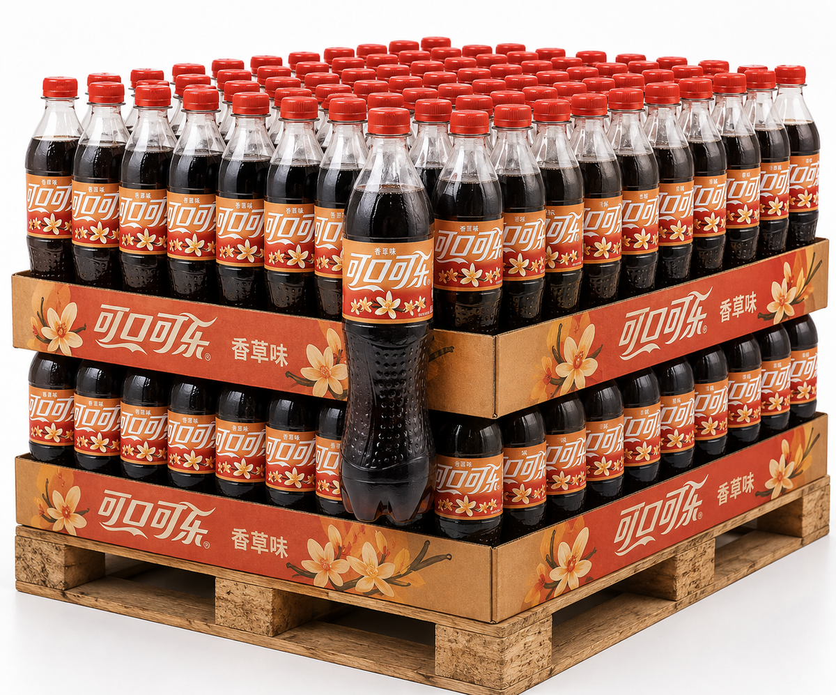 PALLET ROW - Coca Cola Vanilla Creme - TAIWAN (10 CASES)