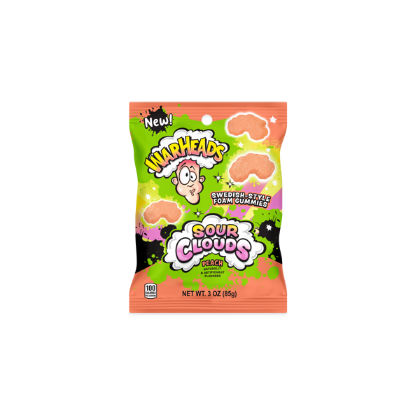 Warheads Peach Sour Clouds - USA (12 COUNT)