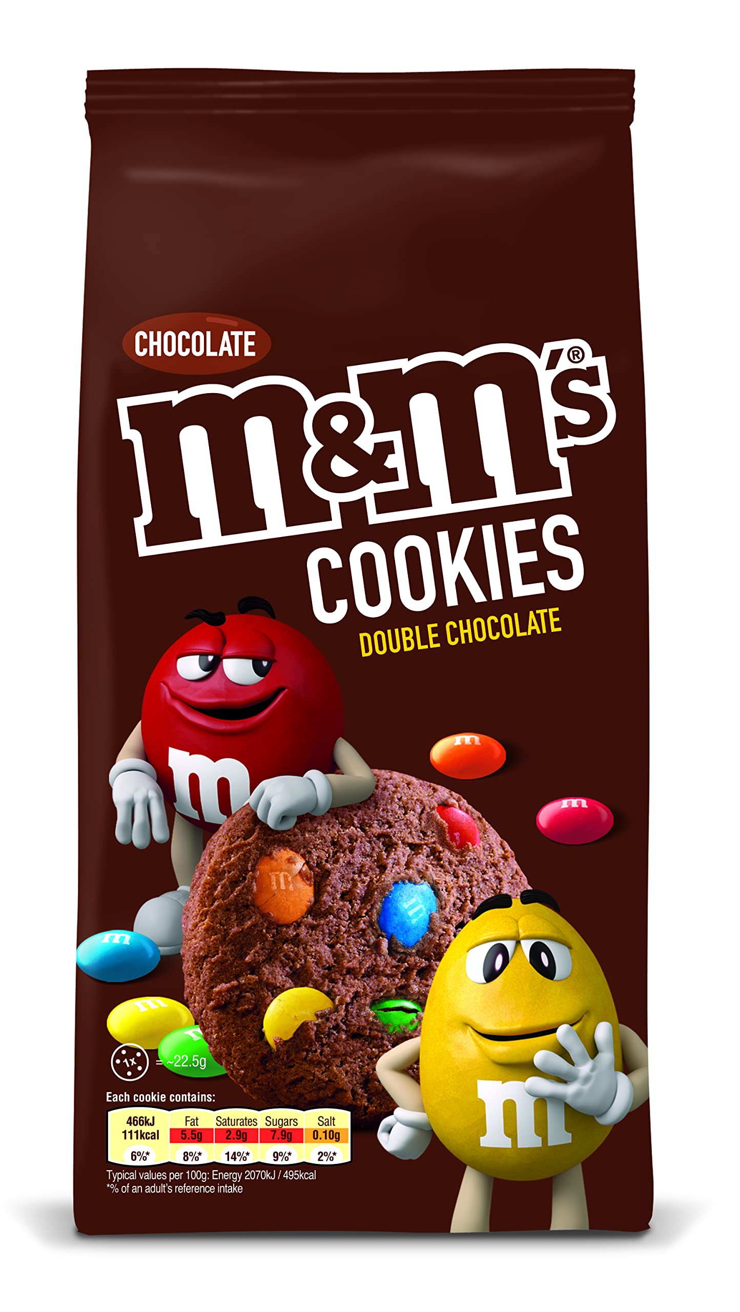 M&M Double Chocolate Cookies - England (8 Count)