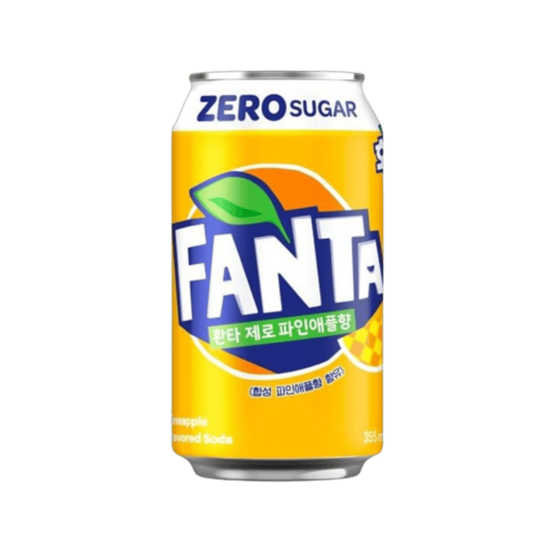 Fanta Pineapple Zero Can - KOREA (24 COUNT)