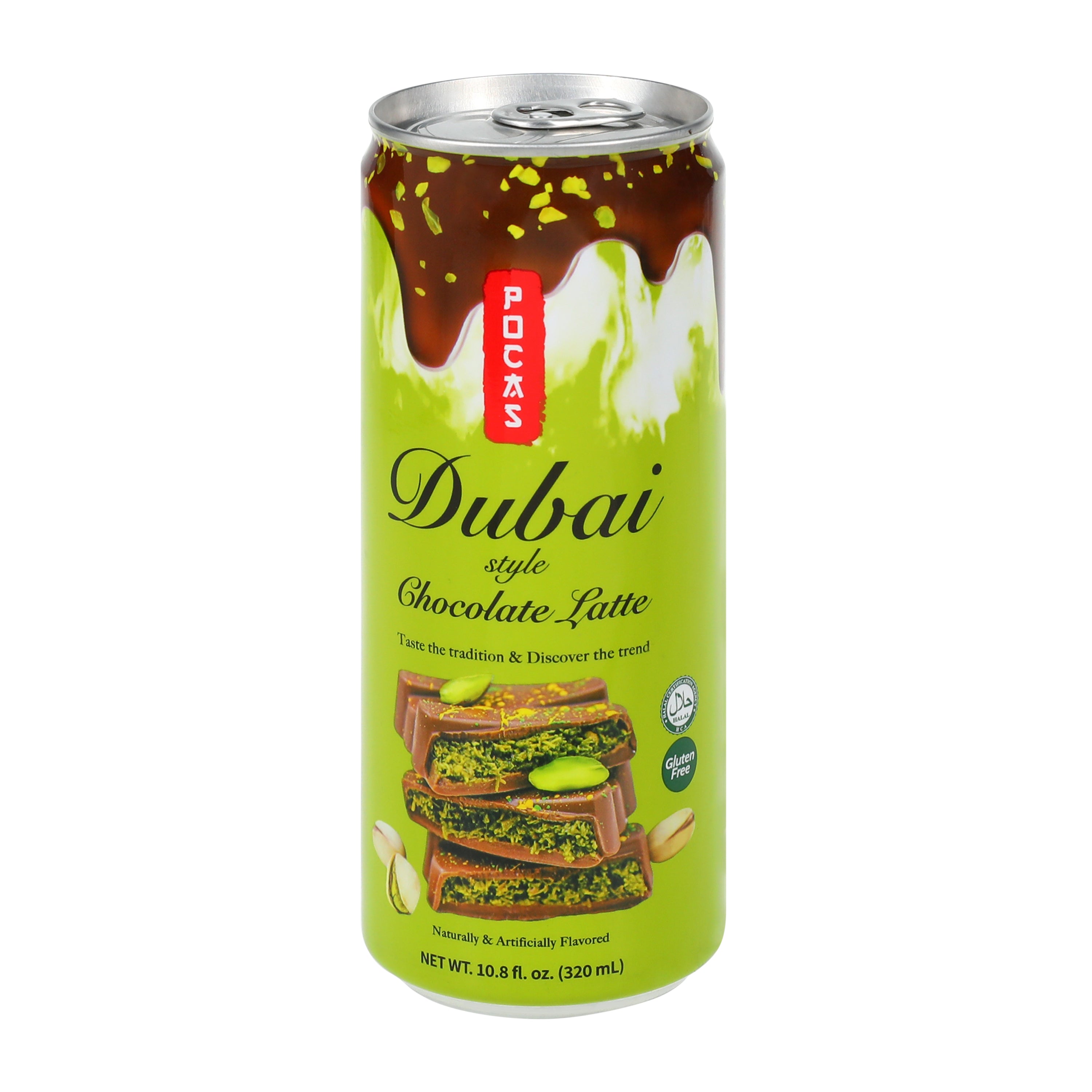 Pocas Dubai Chocolate Knaffe Latte Coffee - TAIWAN (24 COUNT)