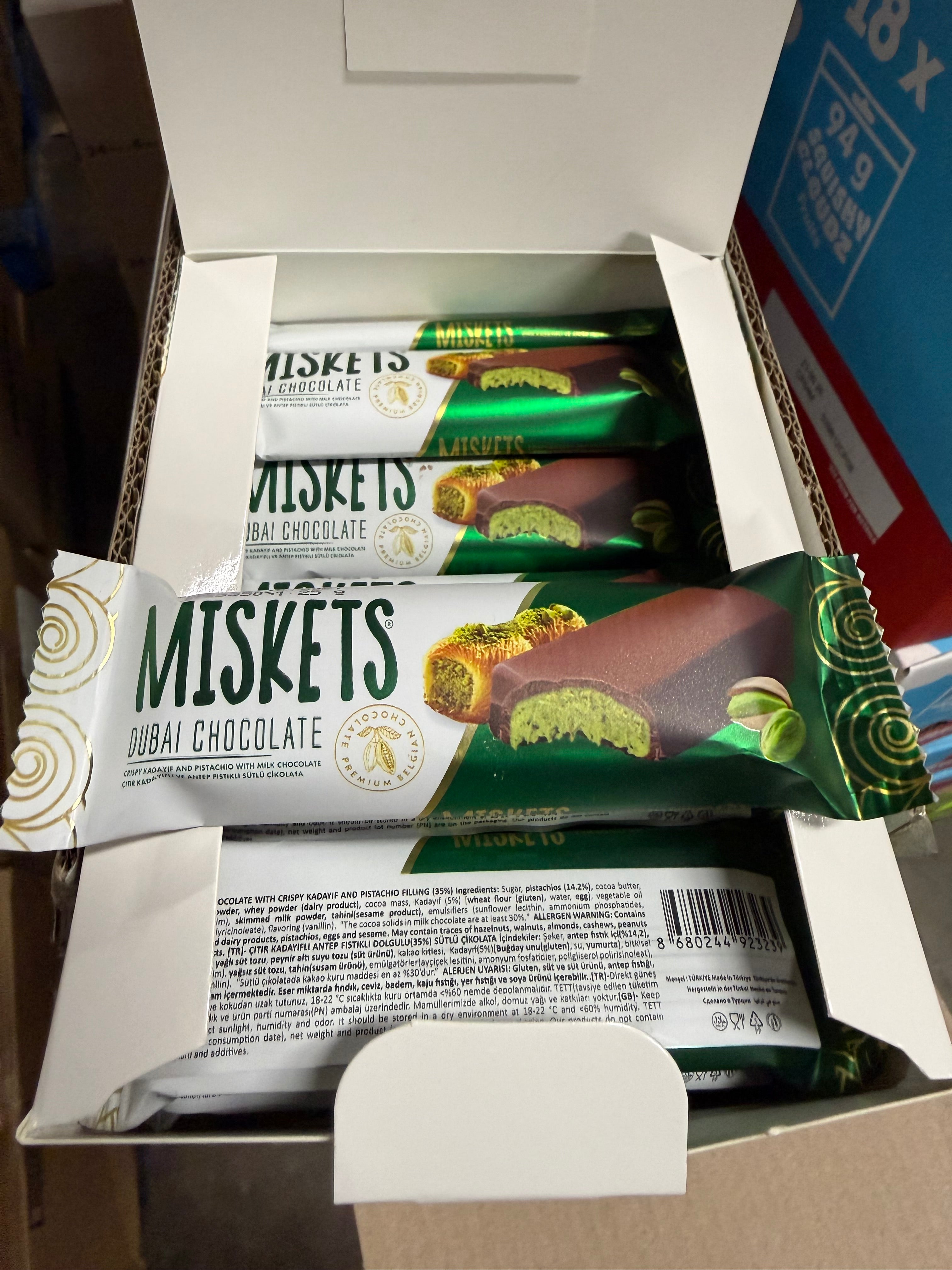 Miskets Dubai Chocolate Knaffe- TÜRKİYE (24 COUNT)