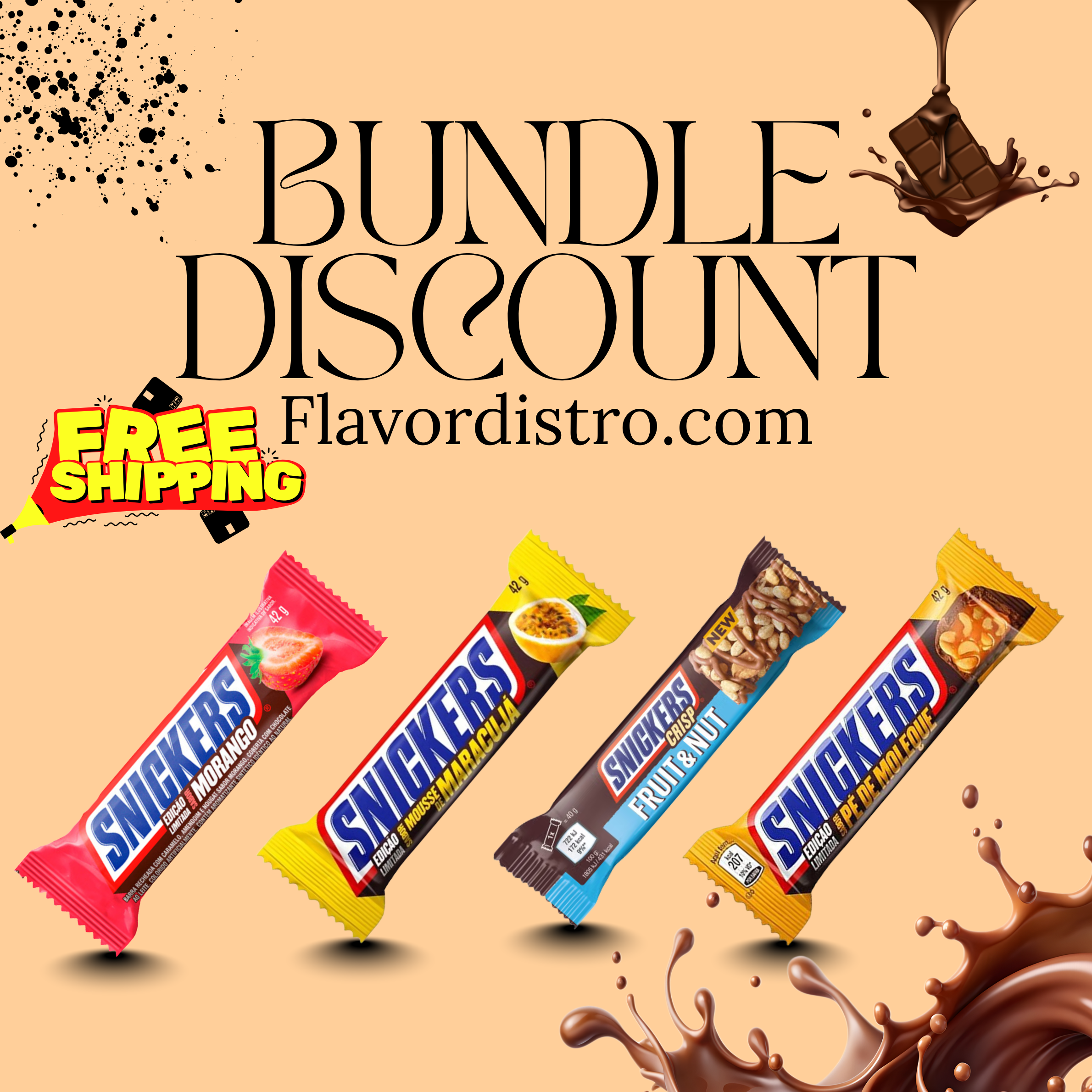 Snickers Bulk Deal - BRASIL/UK (48 COUNT)