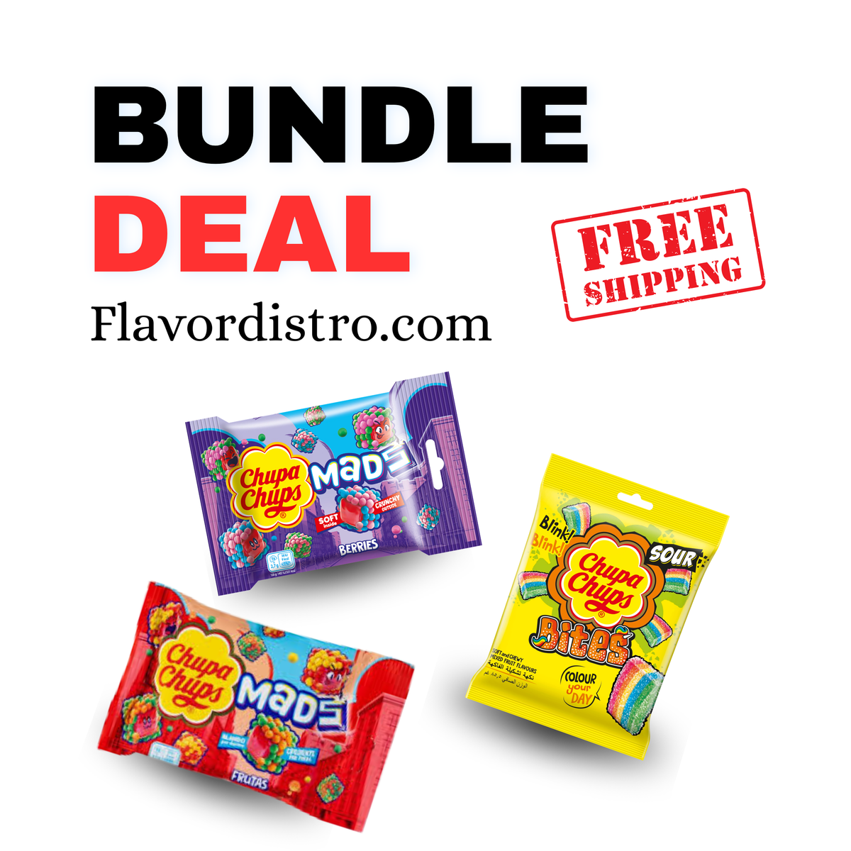 Chupa Chups Bulk Deal - KOREA/UNITED KINGDOM (34 COUNT)