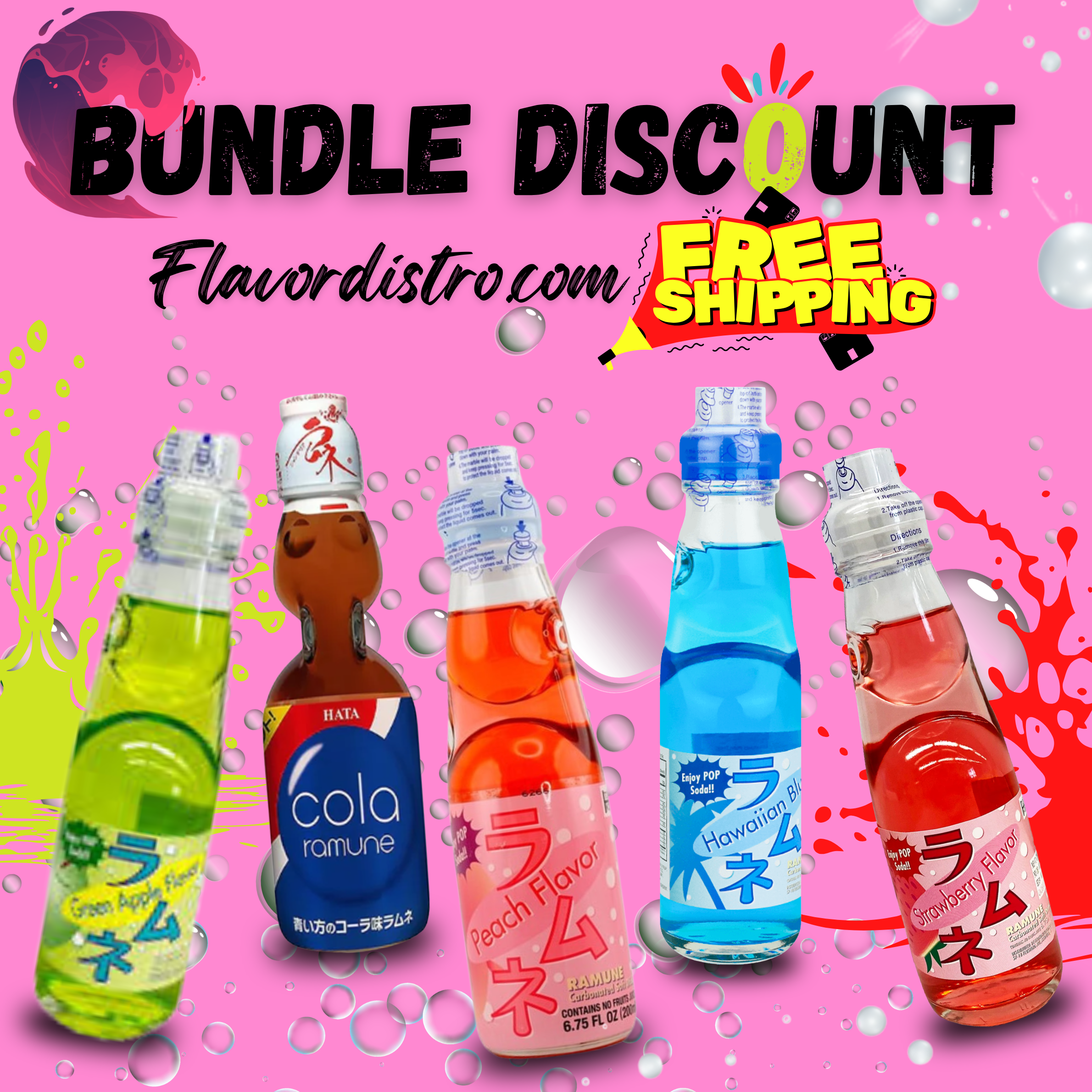 FUJI Ramune Bulk Deal - JAPAN (75 COUNT)
