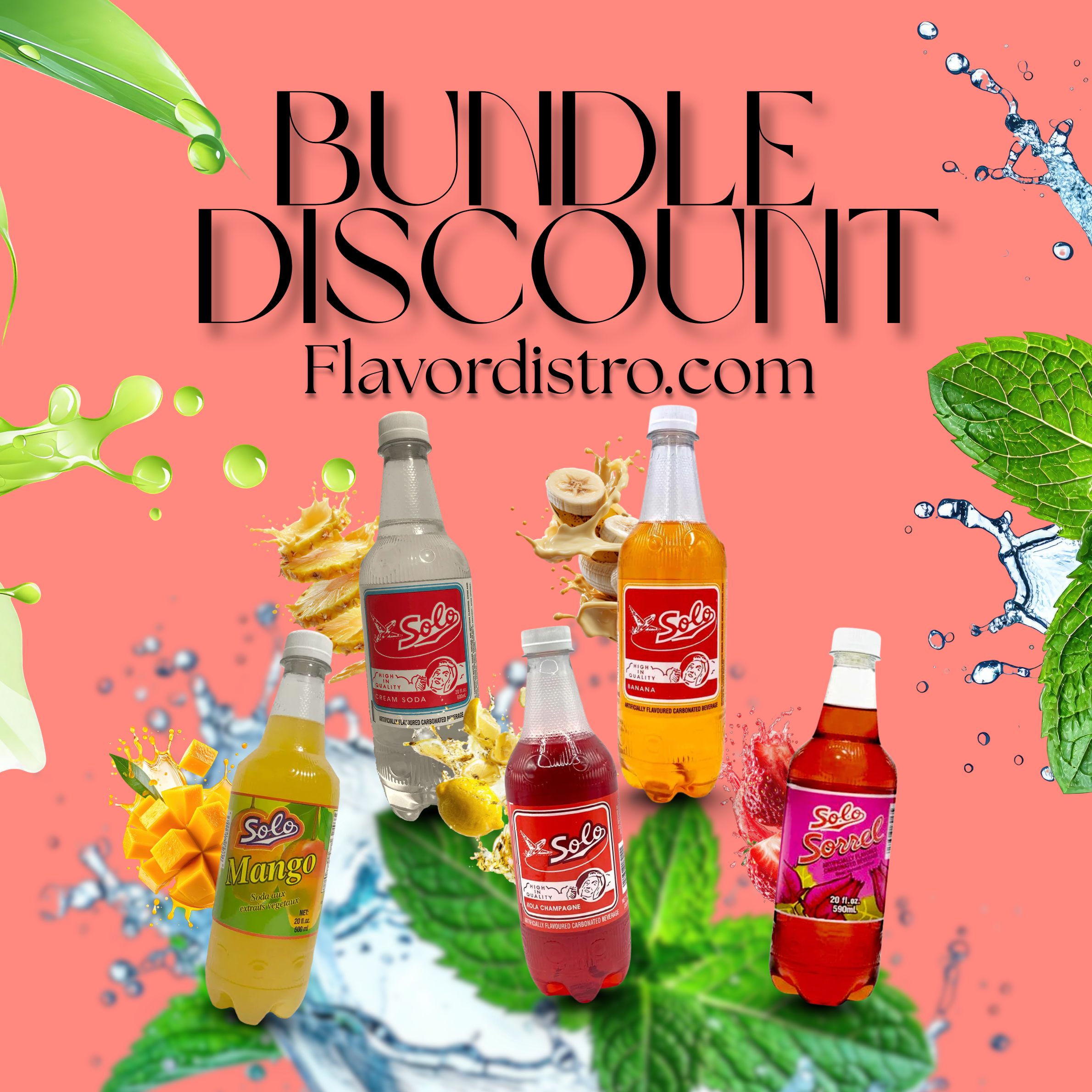 Exotic Carribean Soda Package - CARIBBEAN (60 COUNT)