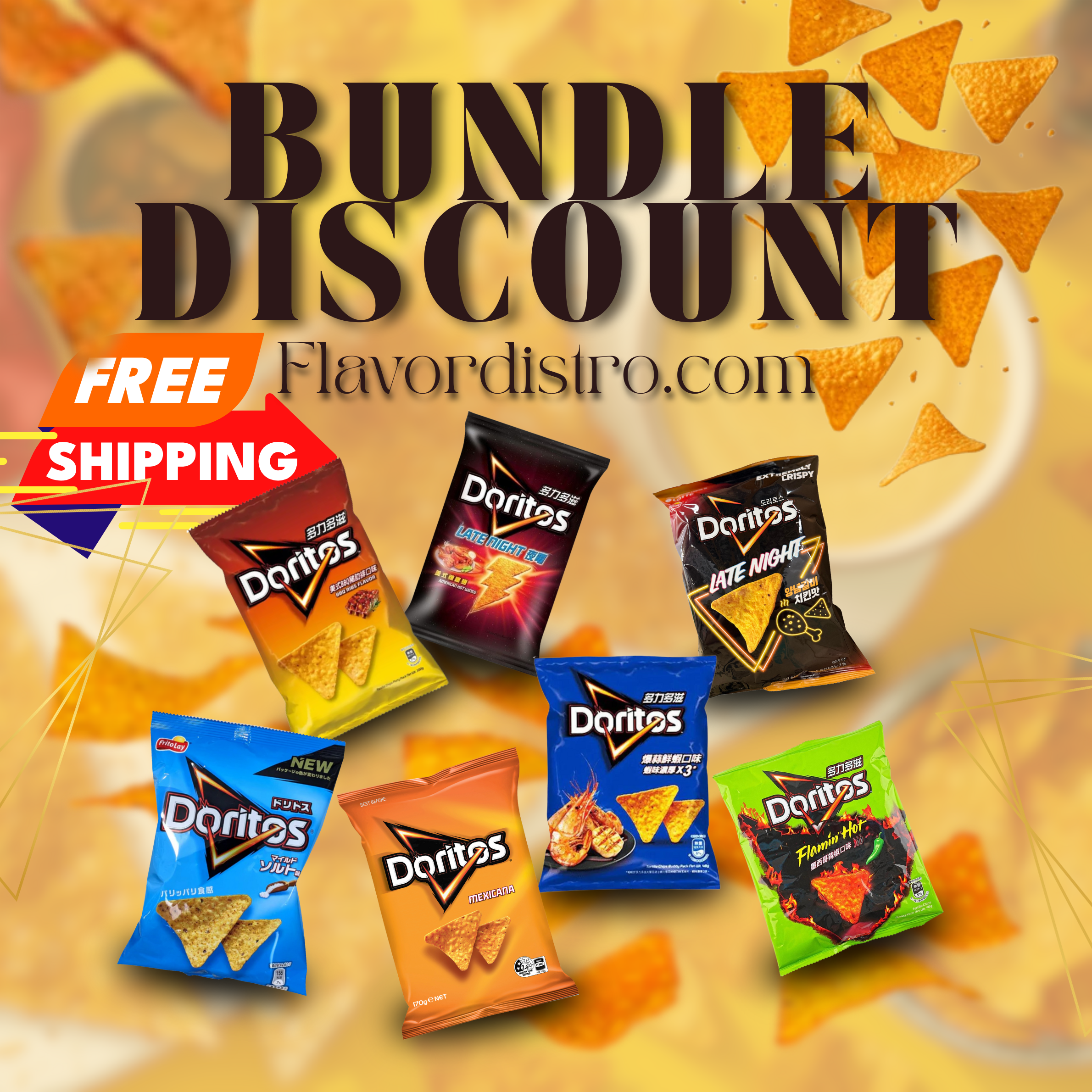 Doritos Bulk Deal -  AUSTRALIA/KOREA/JAPAN/TAIWAN (84 COUNT)