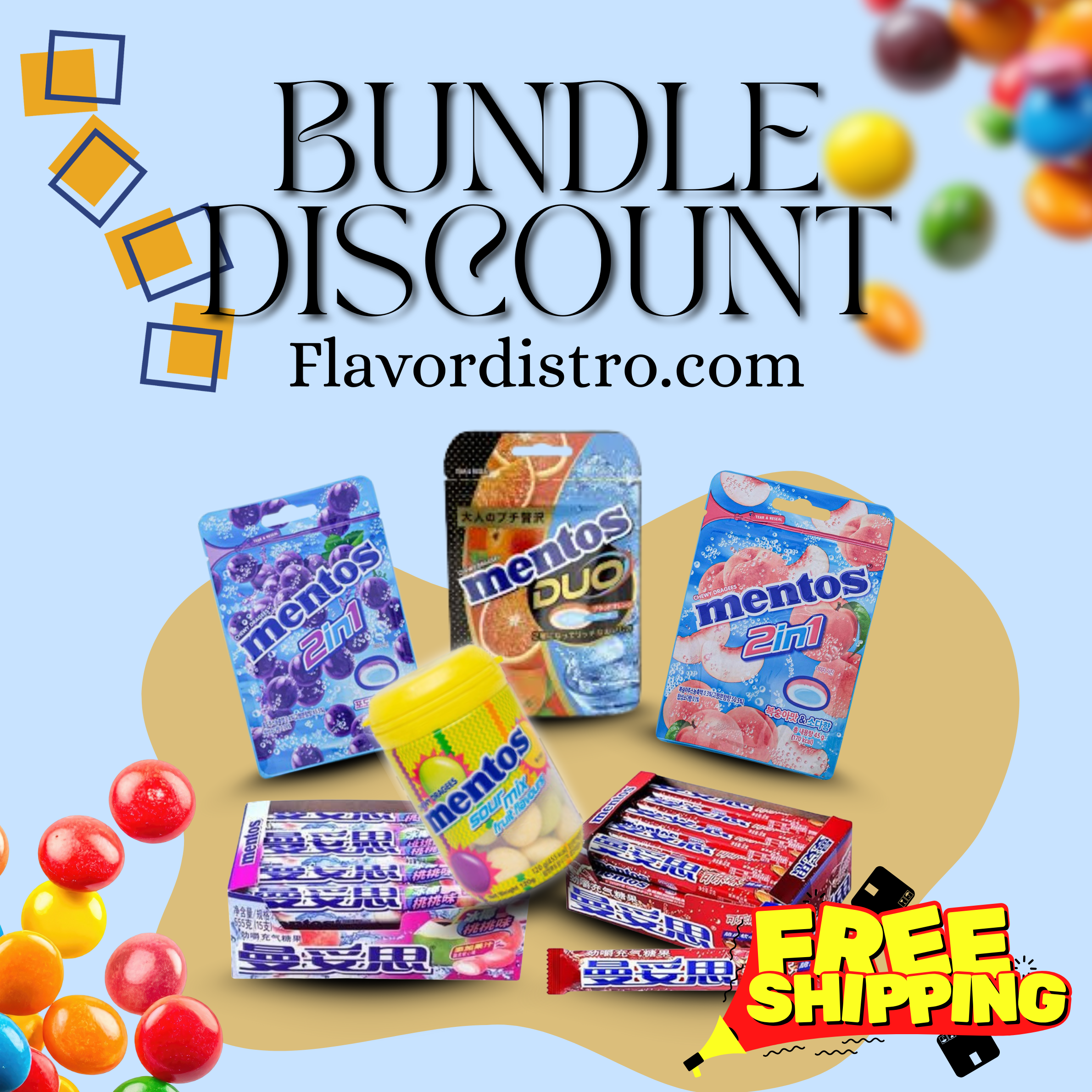 Mentos Bulk Deal - KOREA/TAIWAN/JAPAN (68 COUNT)