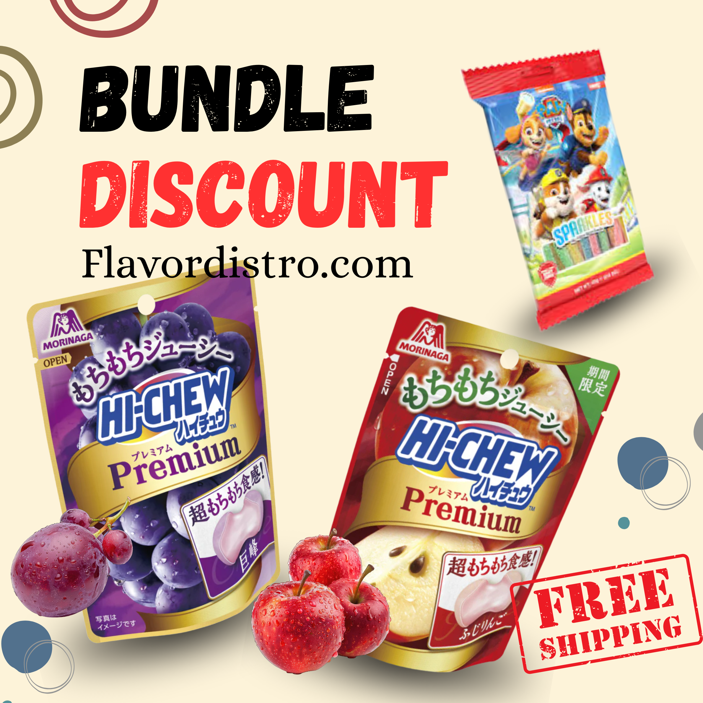 Hi-Chew X Paw Patrol Candies Bulk Deal -  JAPAN/TÜRKİYE (40 COUNT)