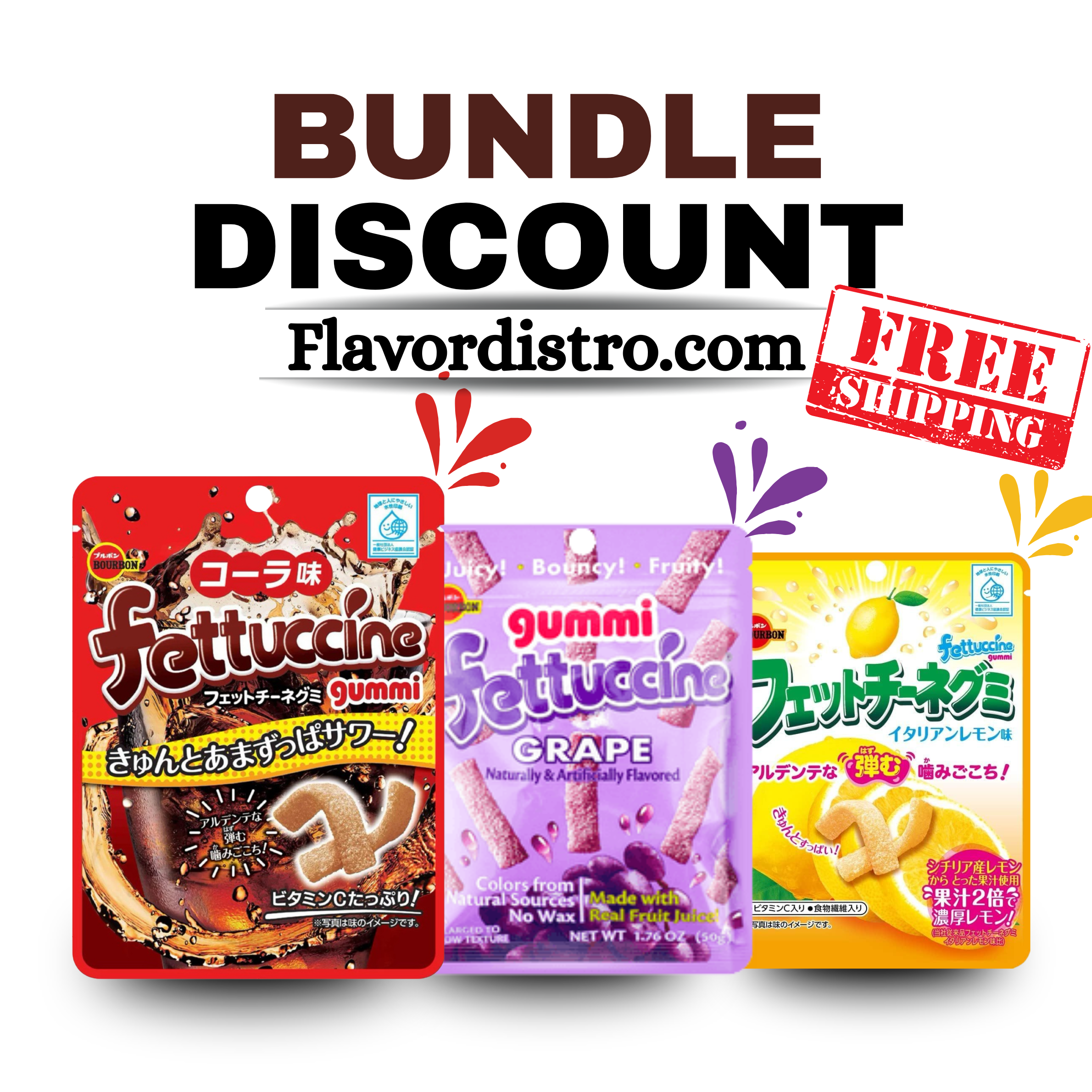Fettuccine Gummi Bulk Deal - JAPAN (30 COUNT)