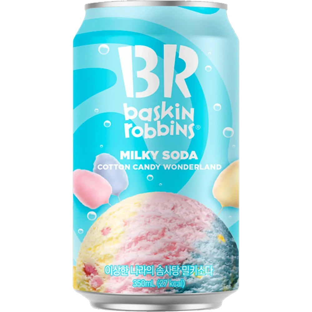 Baskin Robbins Cotton Candy Milk Soda - KOREA (24 COUNT)