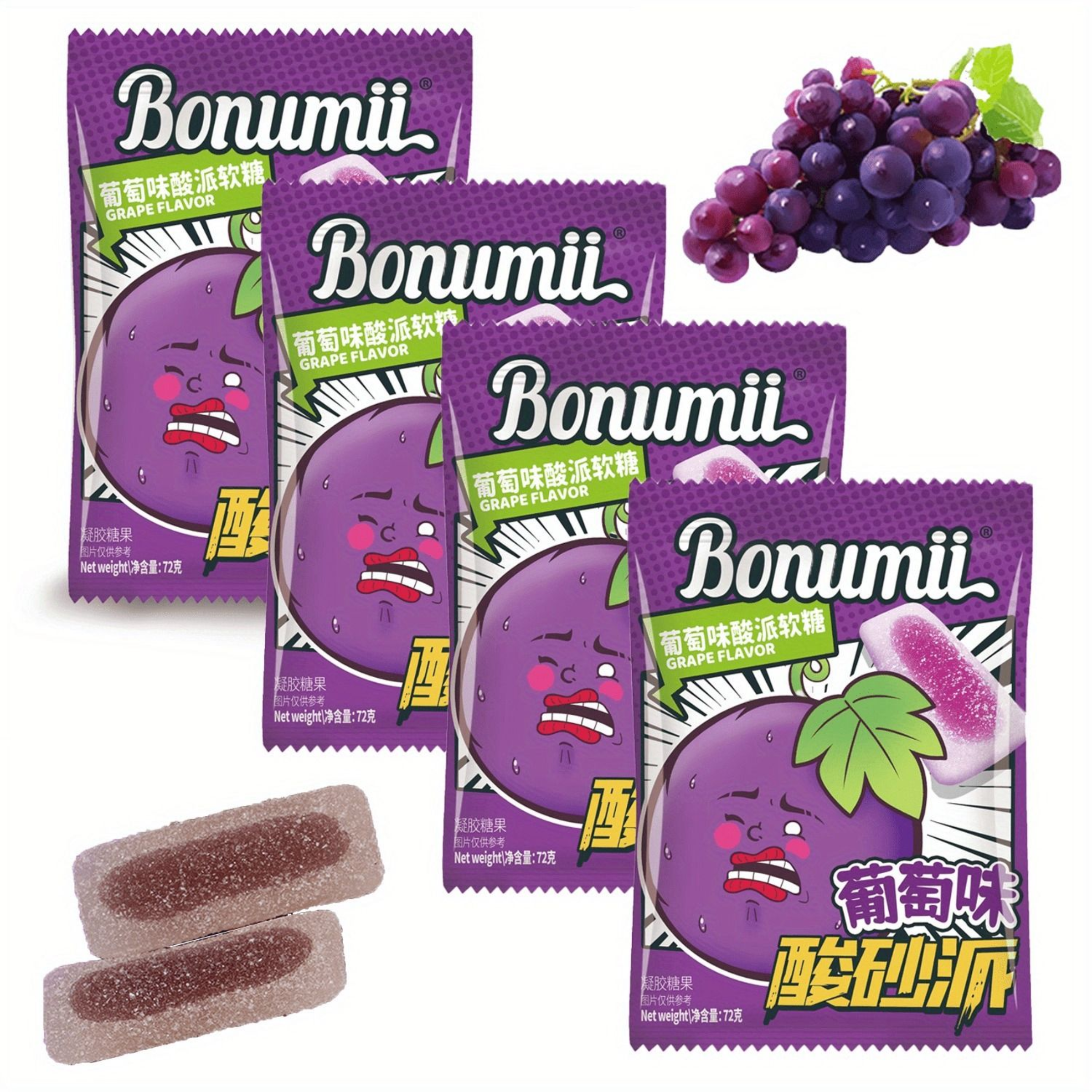 Bonumii Sour Show Grape - TAIWAN (10 COUNT)