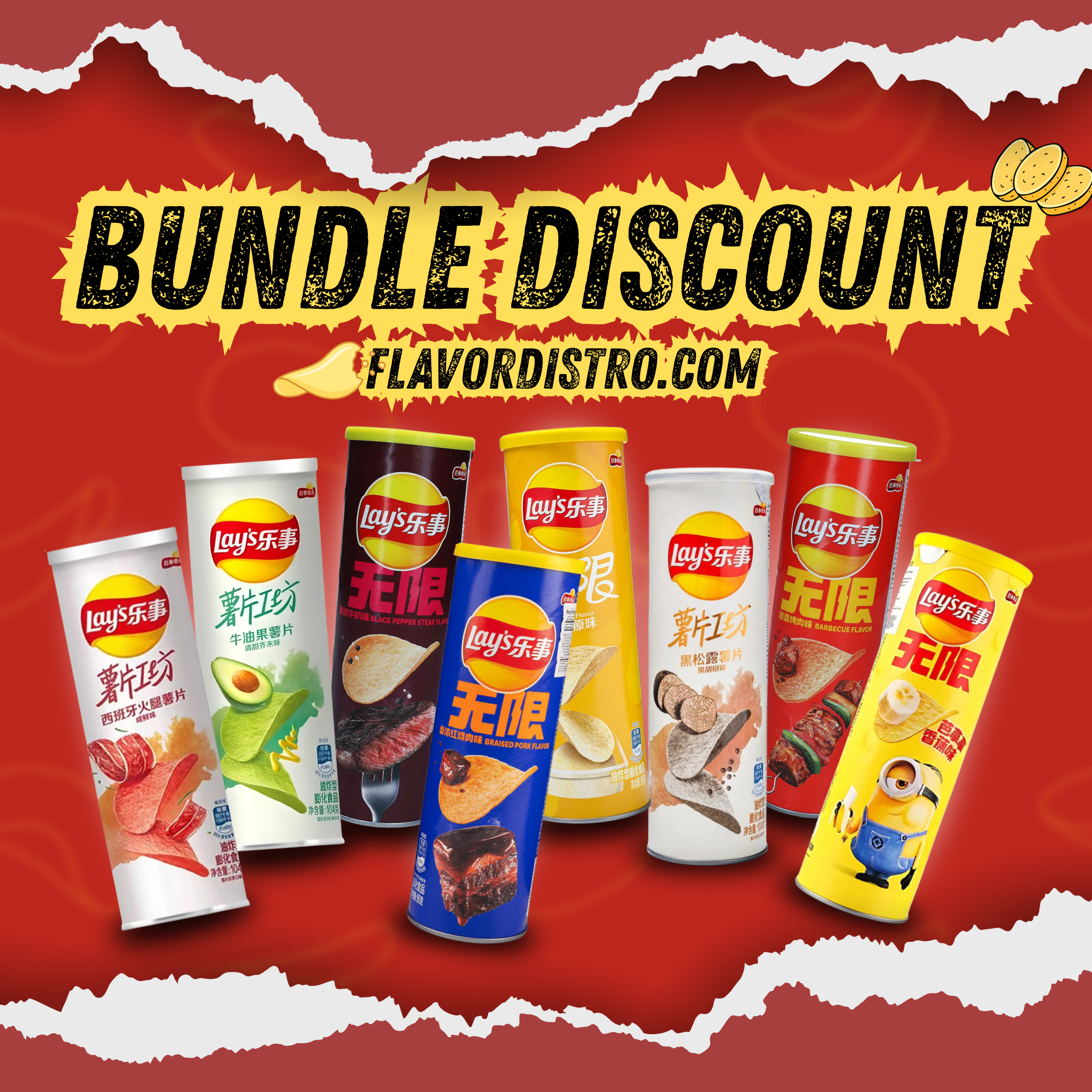 Lays Stax Bulk Deal - TAIWAN (96 COUNT)