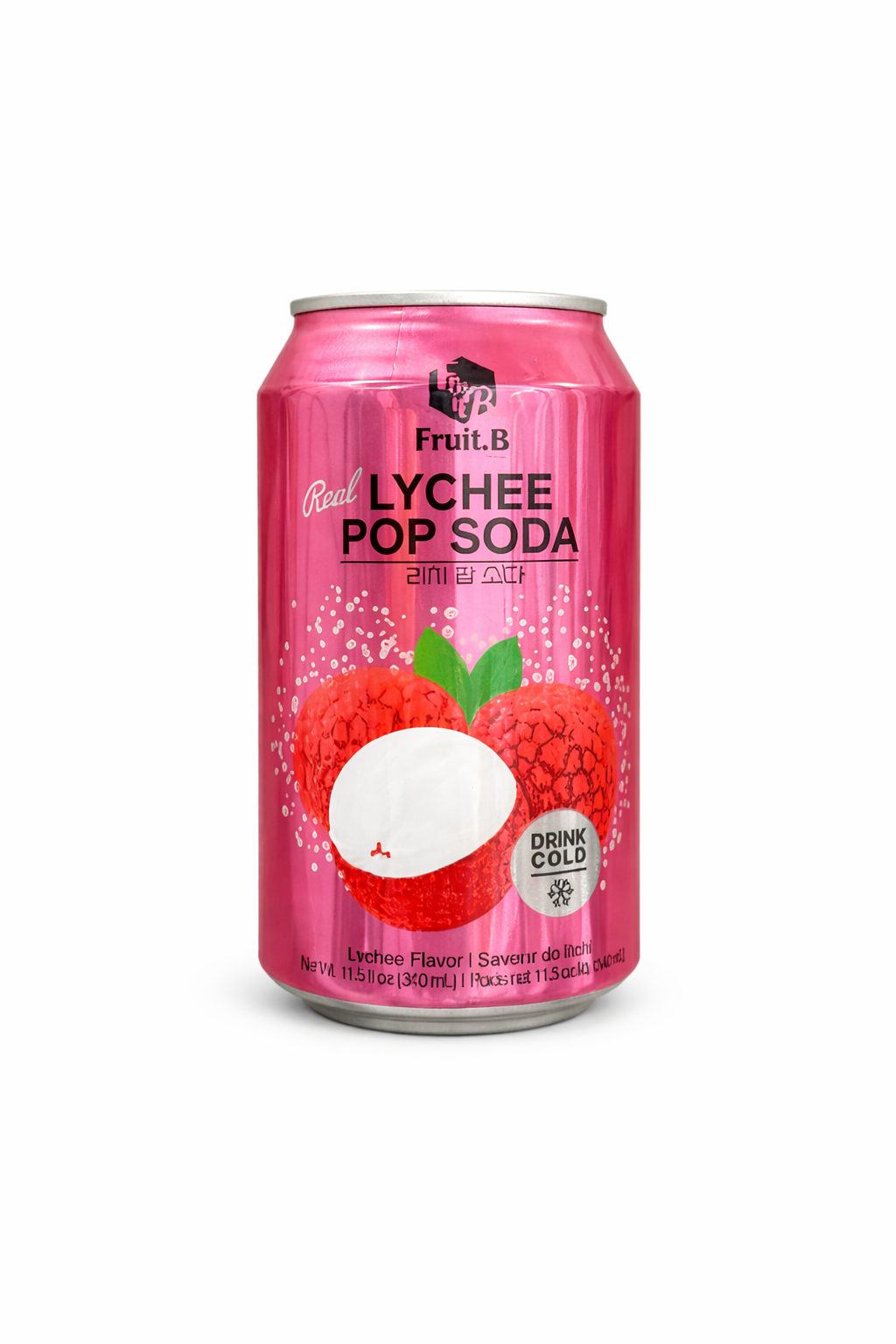 Fruit.B Lychee Pop Soda - KOREA (24 COUNT)