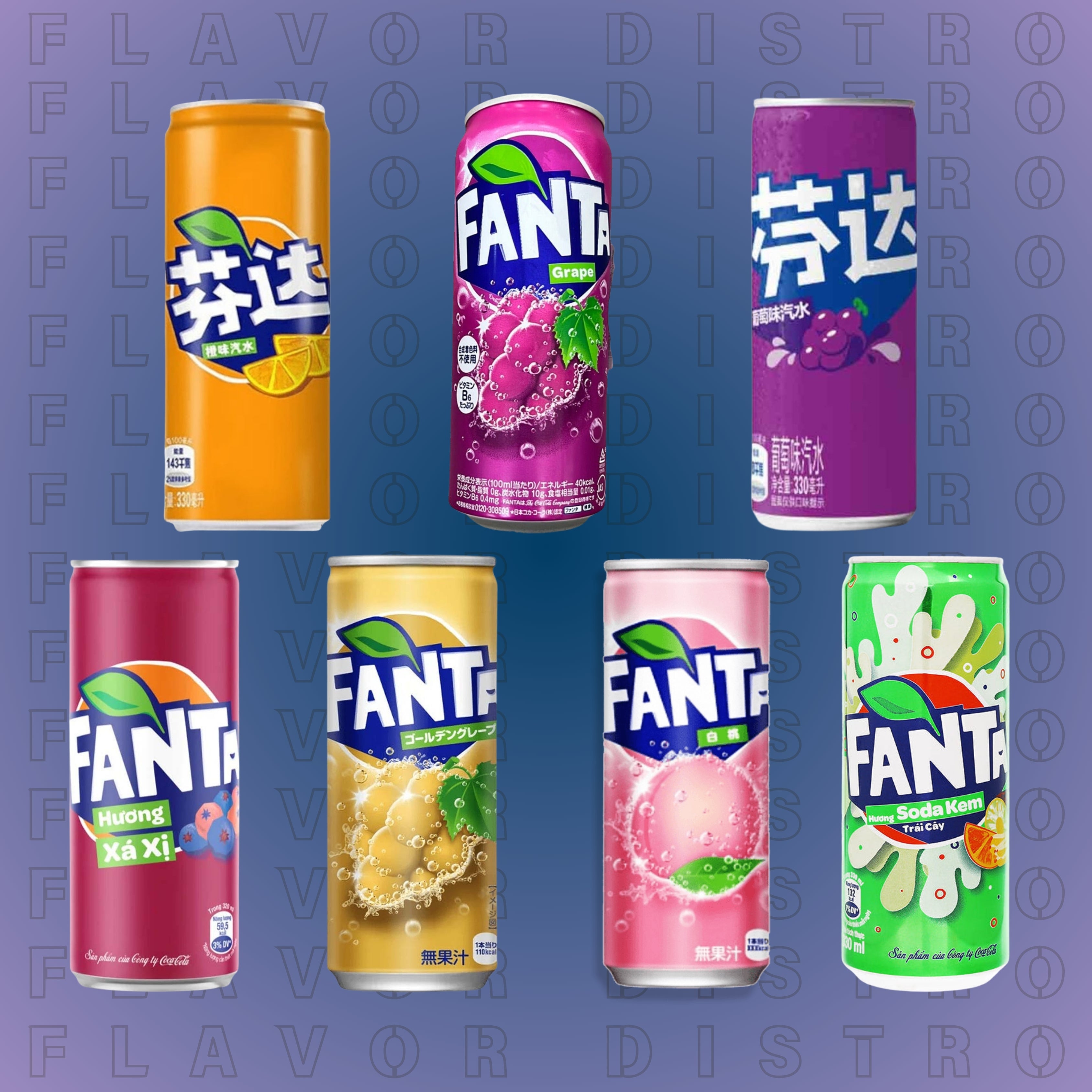 Bulk Fanta Bundle - JAPAN/TAIWAN/THAILAND (168 Count)