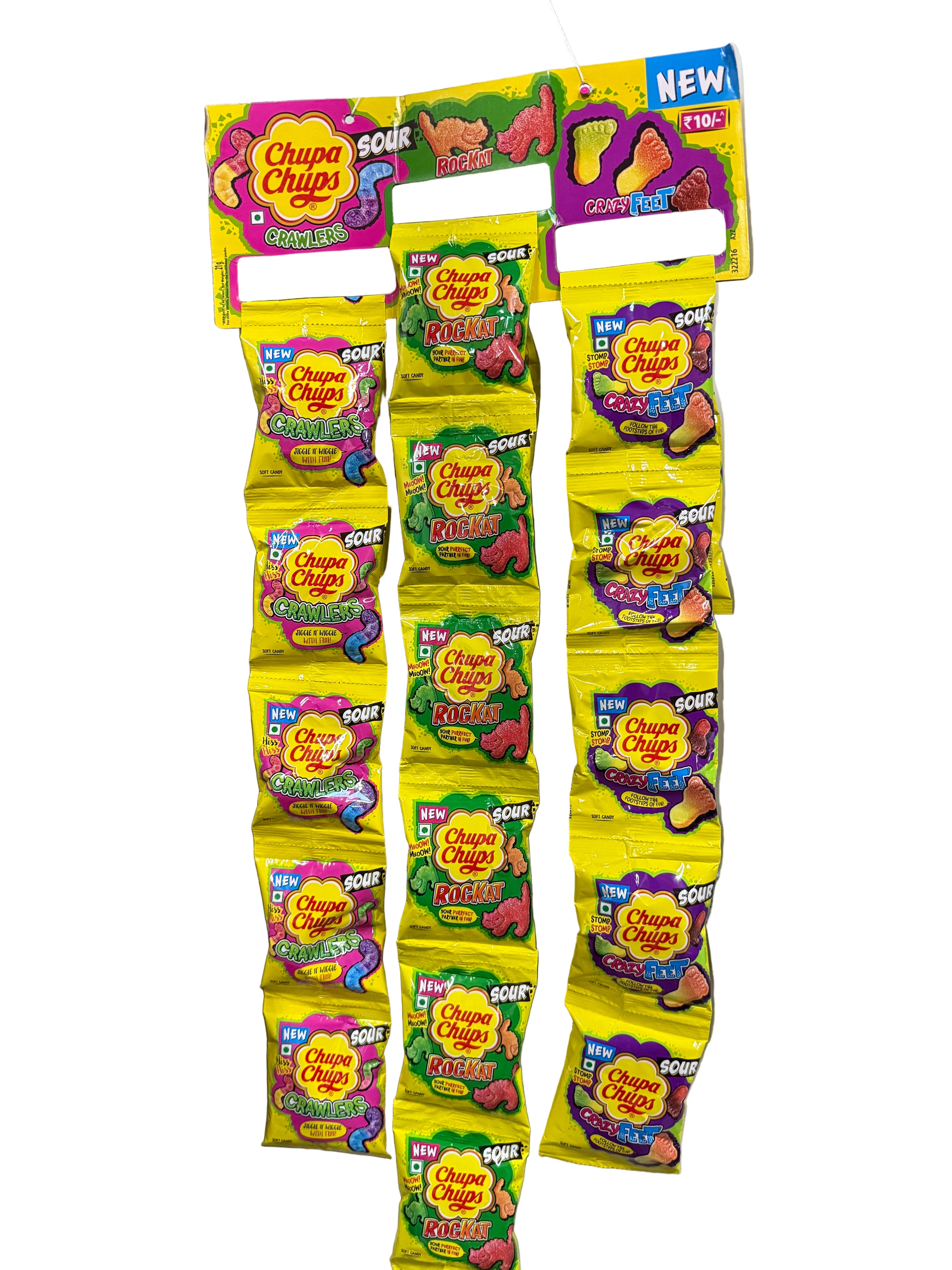 Chupa Chups SOUR CRAWLERS - INDIA (24 COUNT)