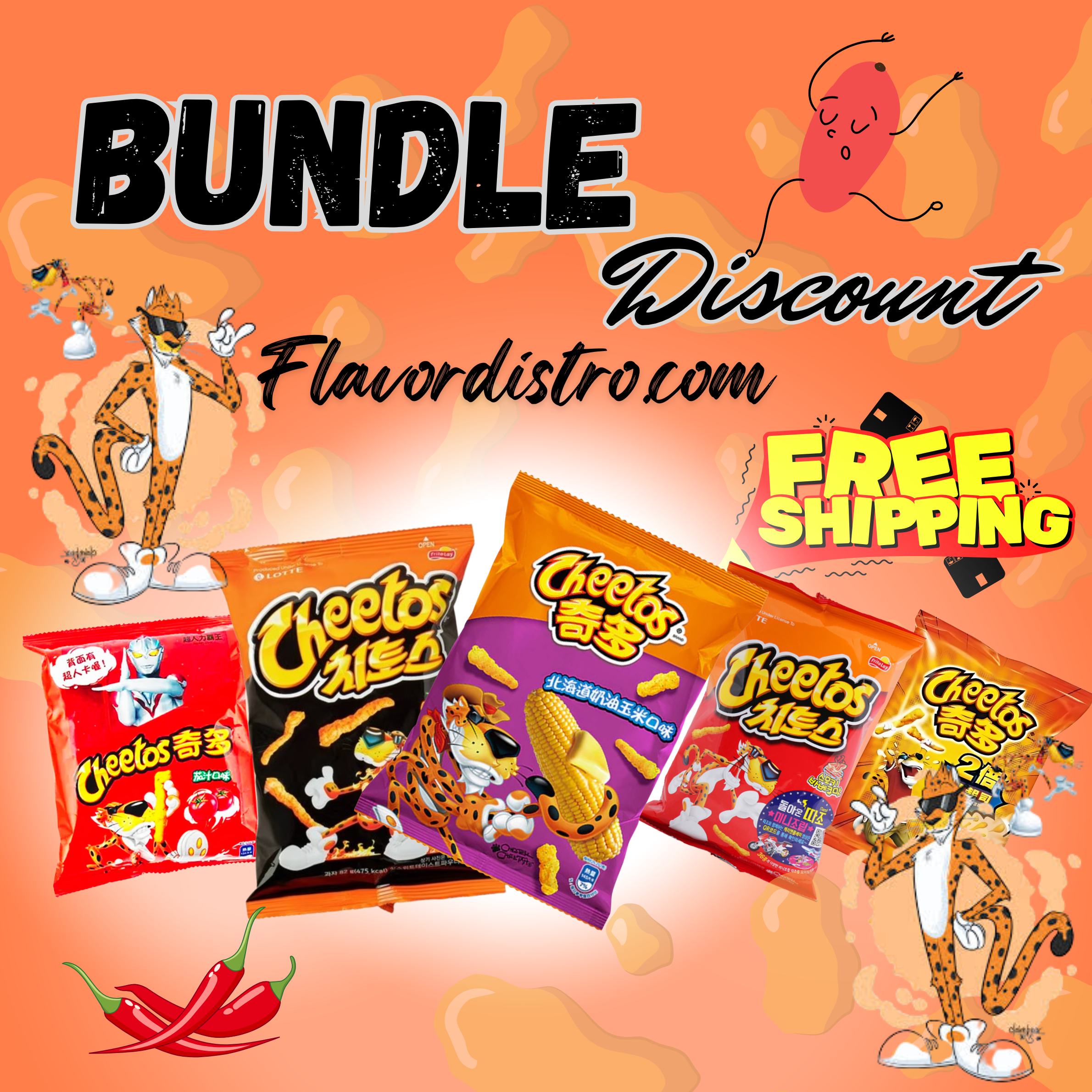 Cheetos Bulk Deal - TAIWAN/KOREA/JAPAN (91 COUNT)