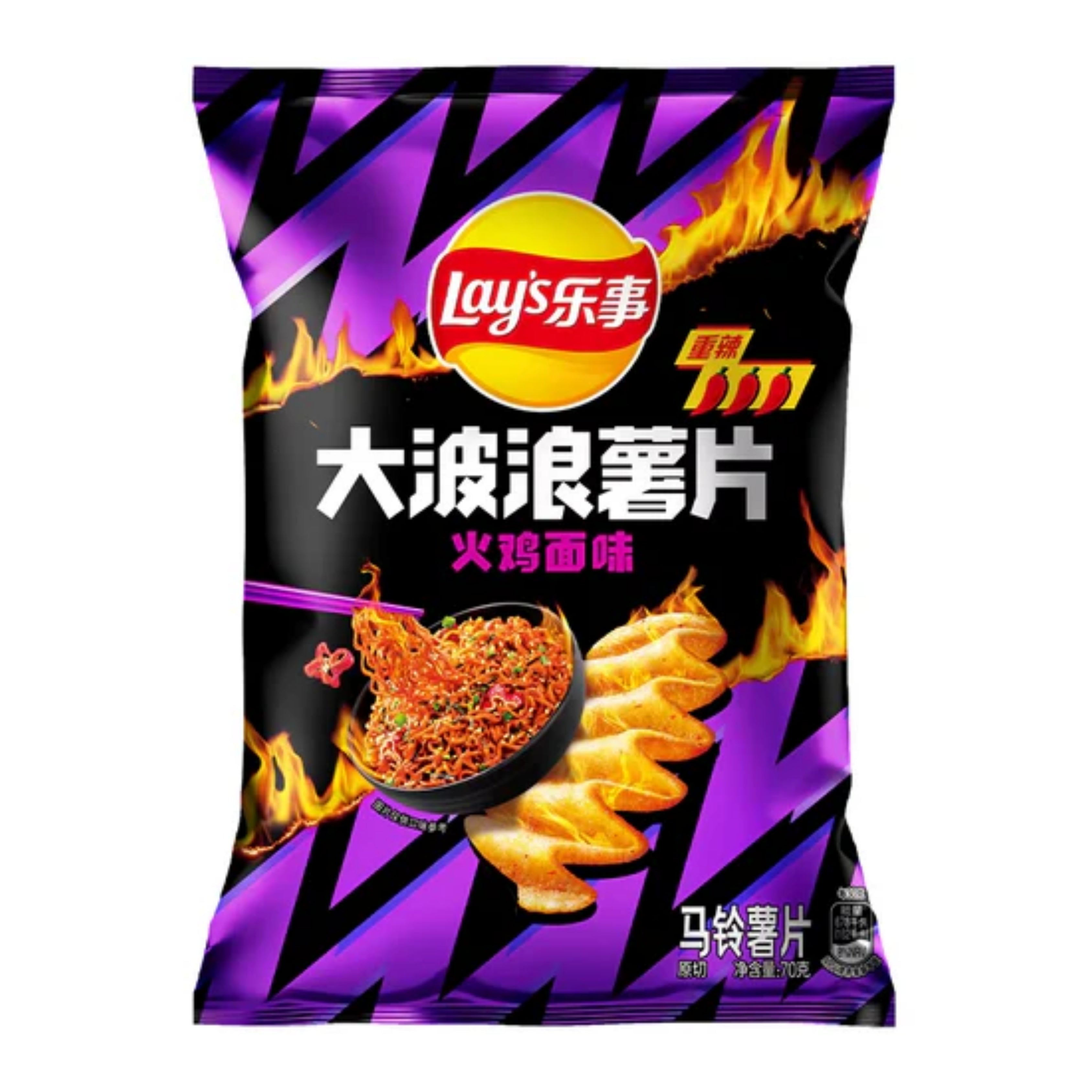 Lays X Buldak Noodle Fire Limited Drop - TAIWAN (22 COUNT)