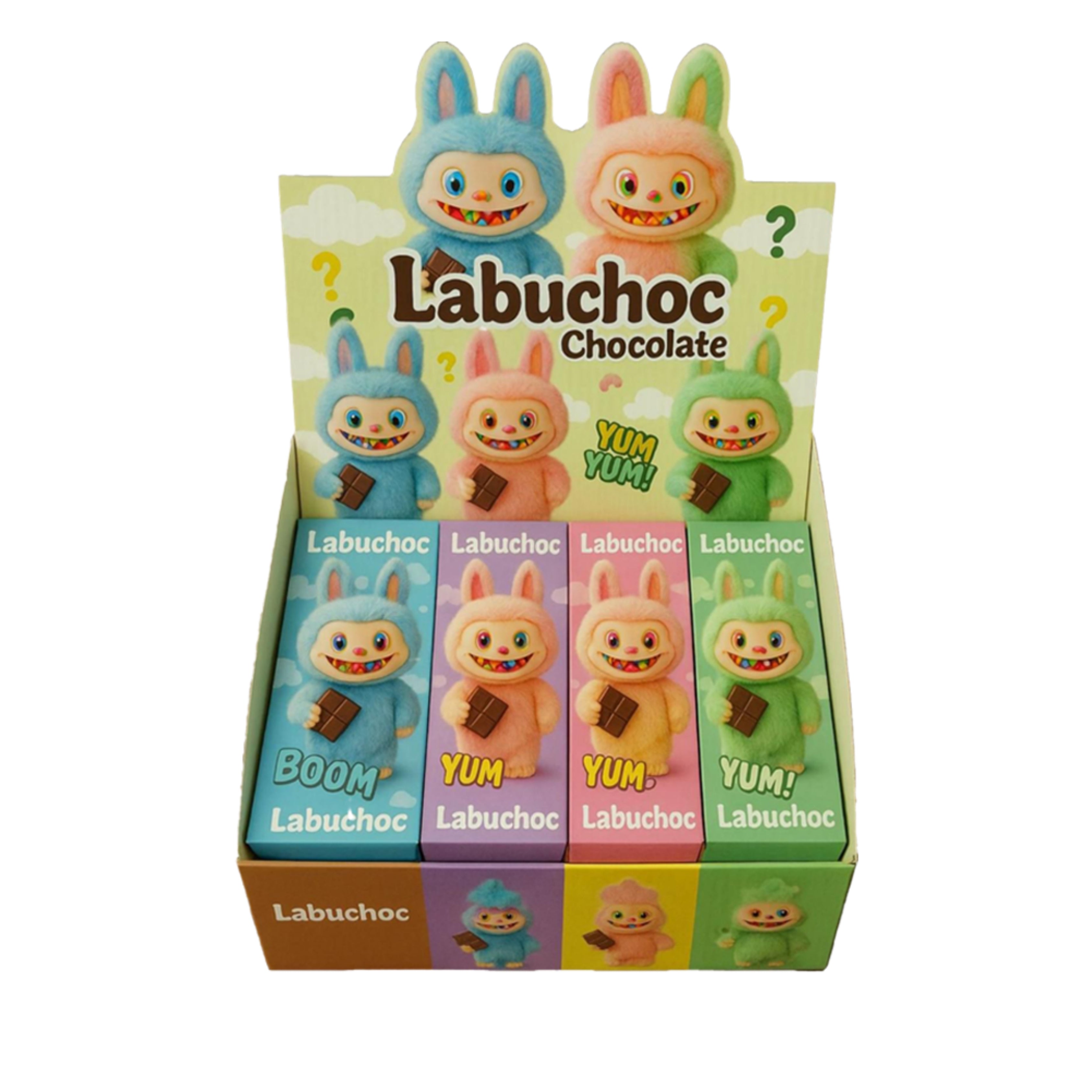 Labubu Milk Chocolate Counter Display - UNITED KINGDOM (20 COUNT)