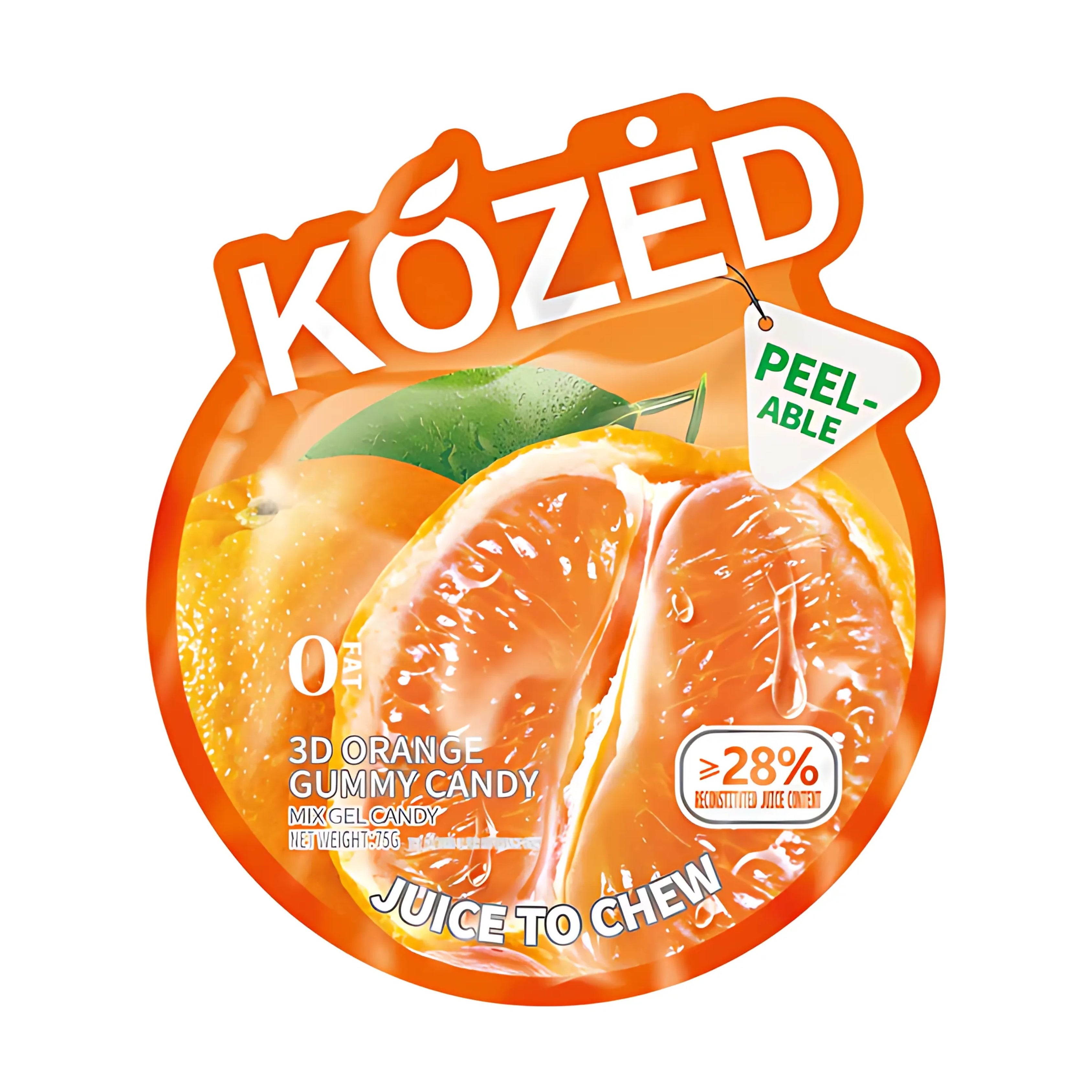 Kozed Orange Gummy Candy - (10 COUNT)