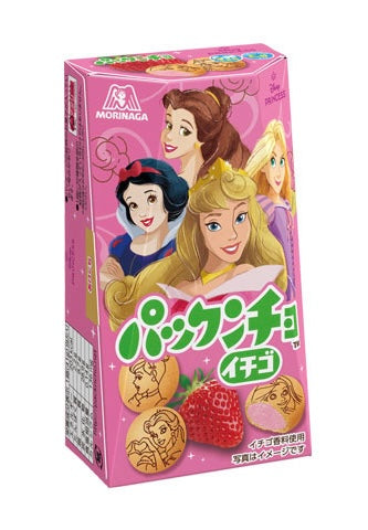 MORINAGA Disney Princess Strawberry Cookies - JAPAN (10 COUNT)