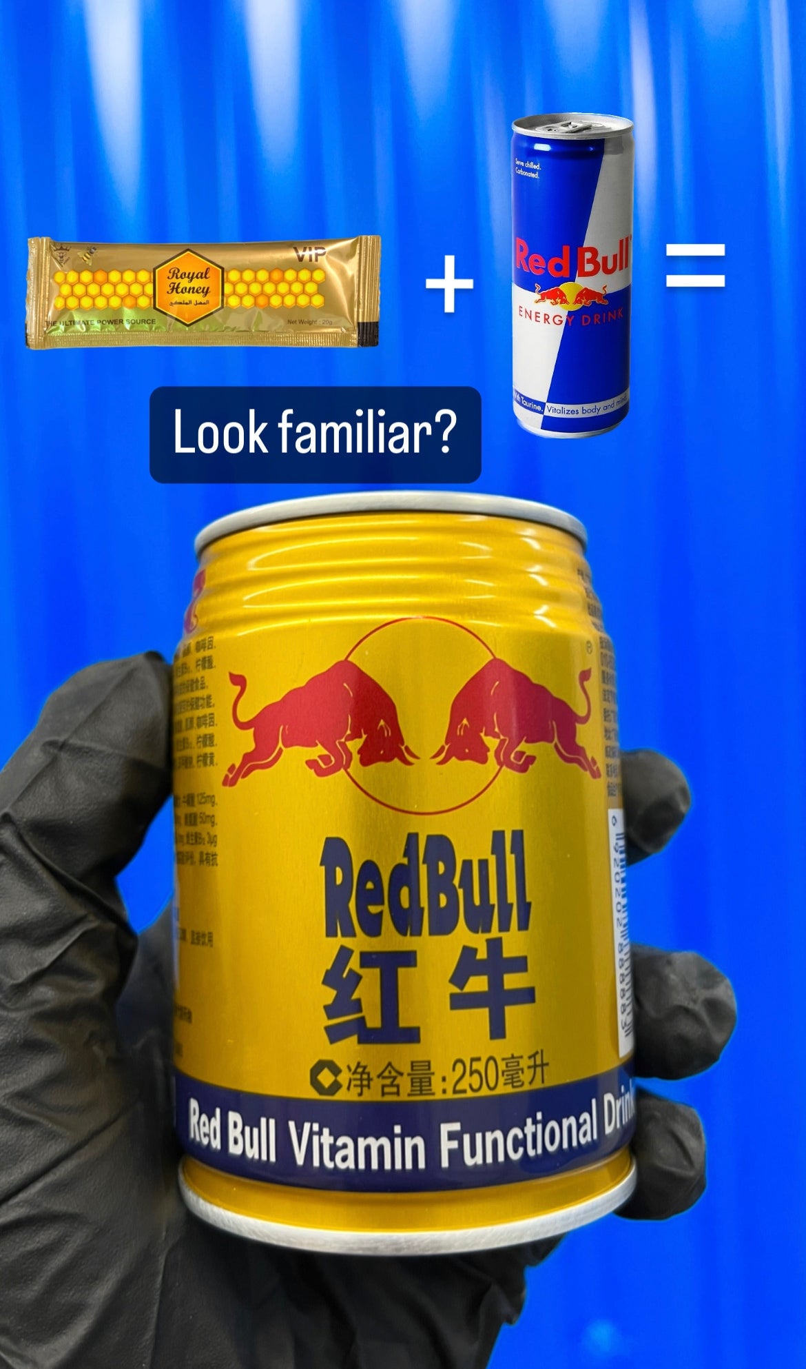 Red Bull V.I.P. Royal Jelly Honey - Malaysia (24 count)