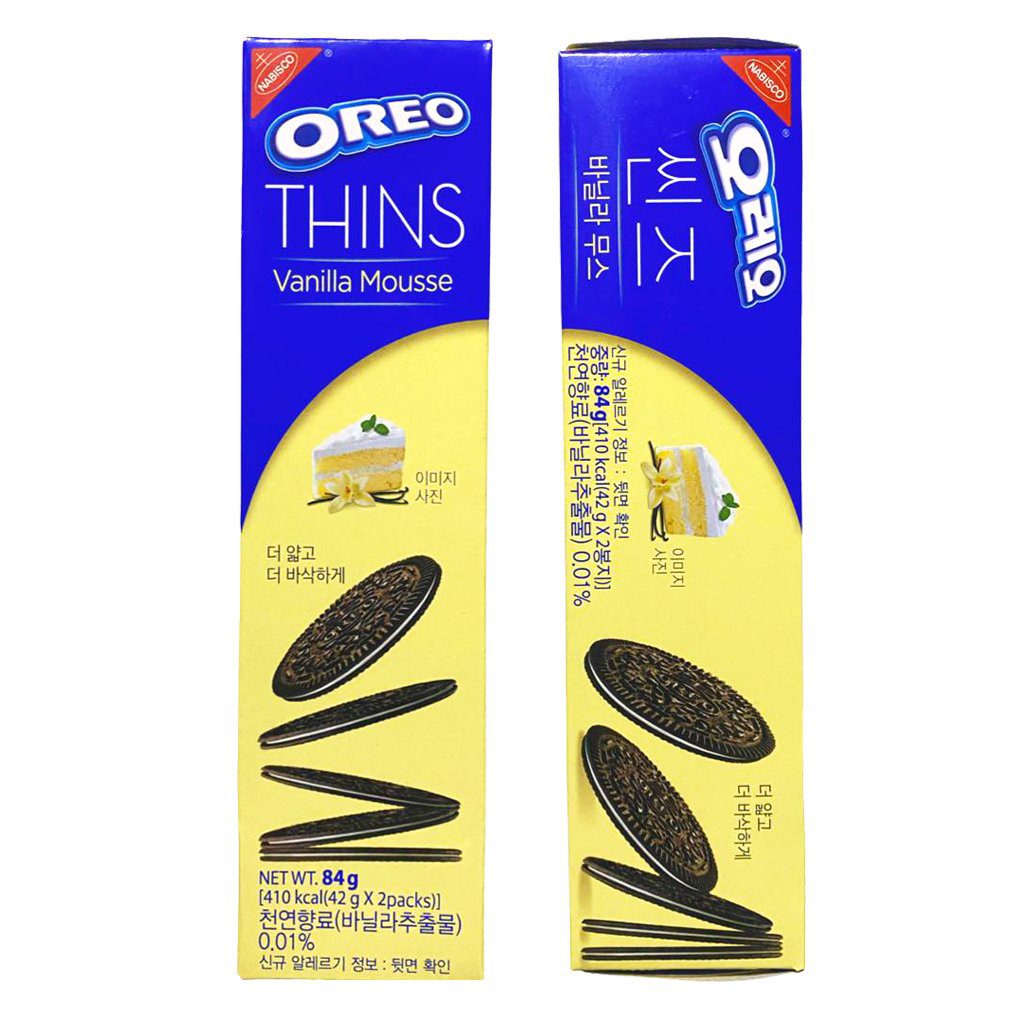 Oreo Thins Vanilla Mousse - KOREA (24 COUNT)