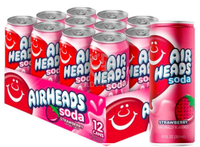 Airheads Soda  Strawberry   - AMERICA (12 COUNT)