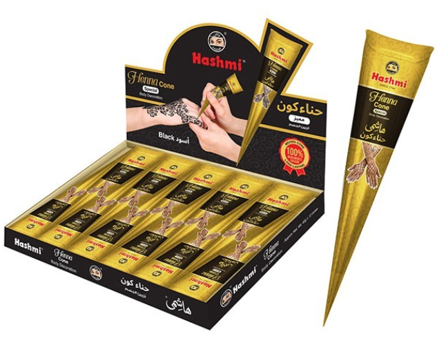 Hashmi Henna Diamond Black Color - INDIA (12 COUNT)