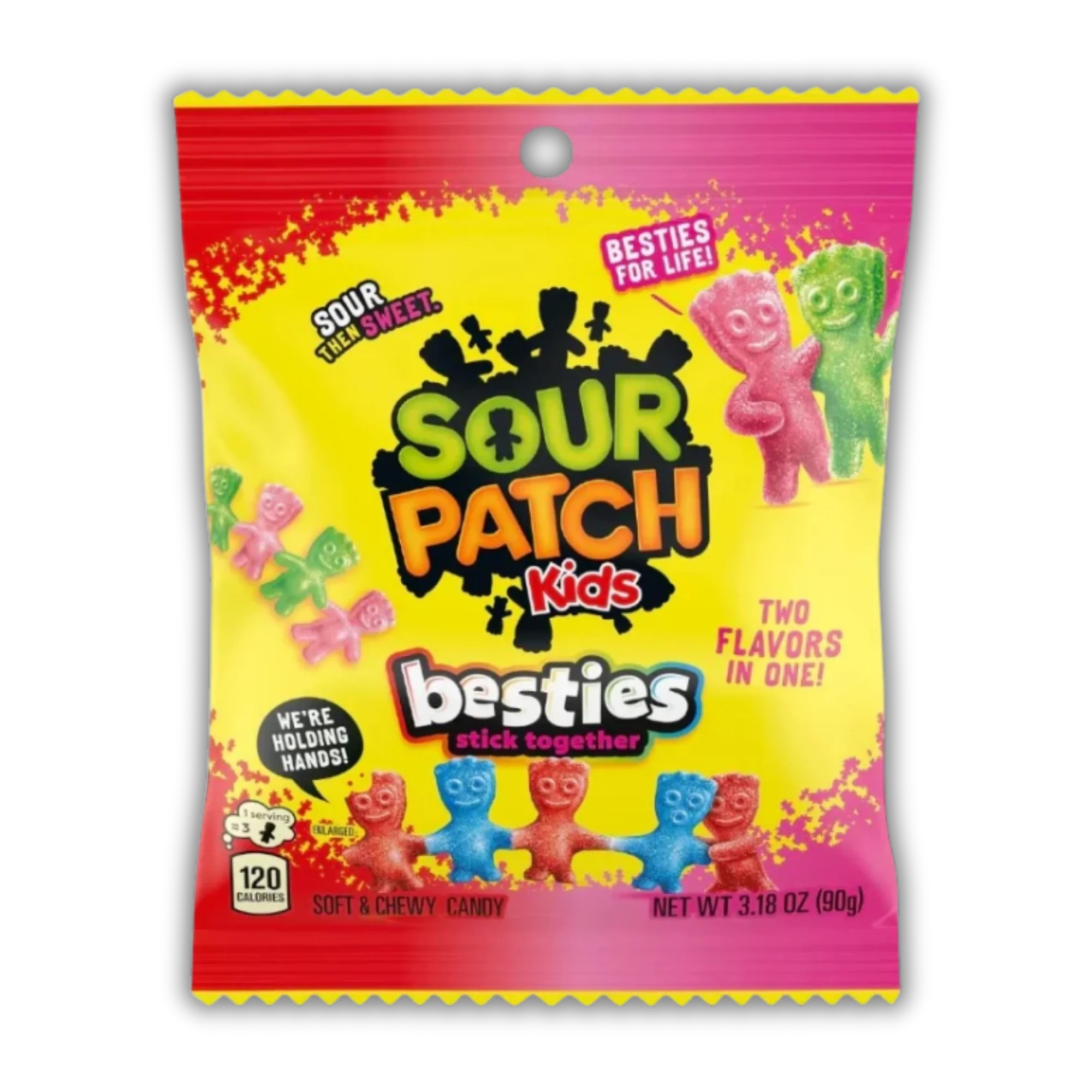 Sour Patch Kids Besties Soft & Chewy Candy - USA (12 COUNT)
