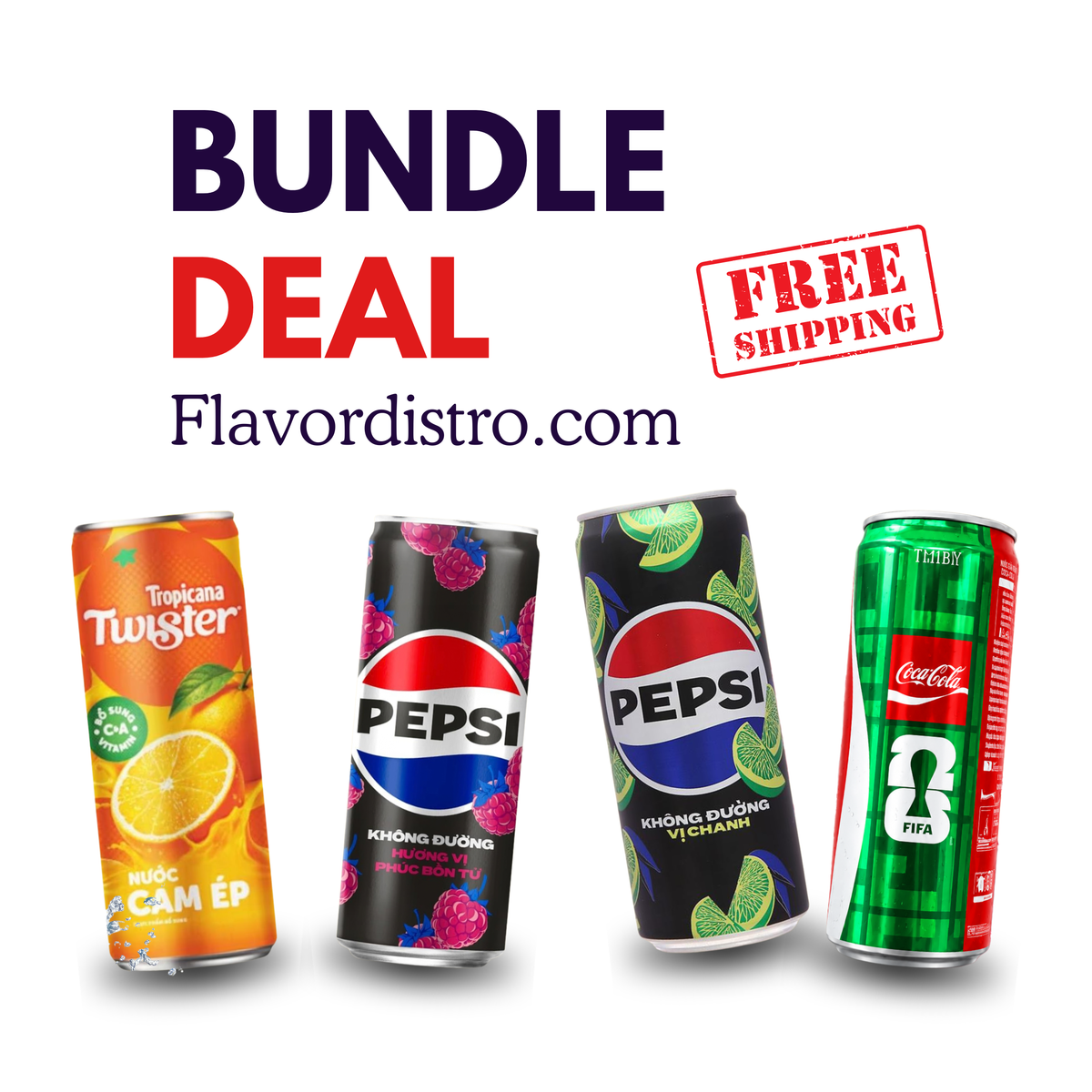 Vietnamese SODA Bulk Deal -  VIETNAM (48 COUNT)