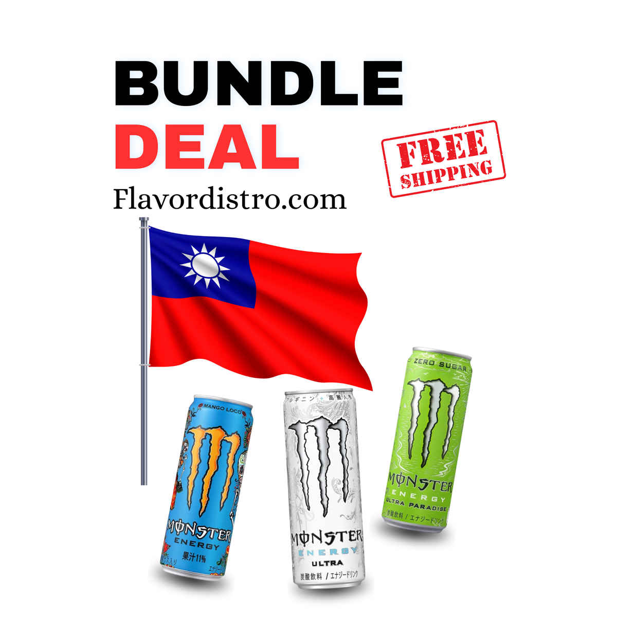 NEW Monster Energy Bulk Deal - TAIWAN (36 COUNT)