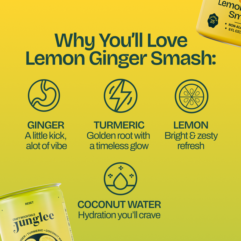 JUNGLEE Lemon Ginger Smash - INDIA (24 COUNT)