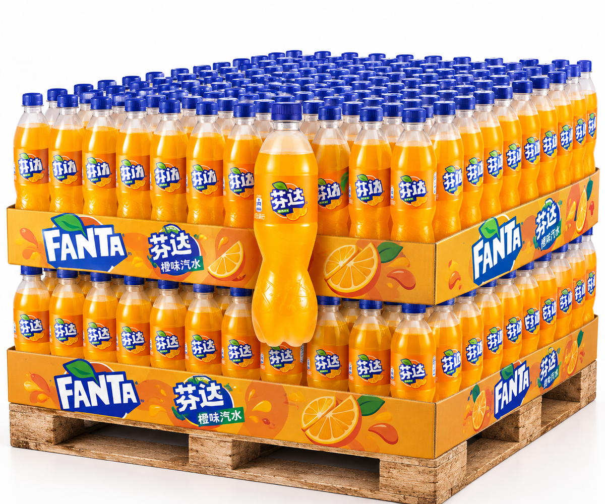 PALLET ROW - Fanta Twist Orange - TAIWAN (10 CASES)