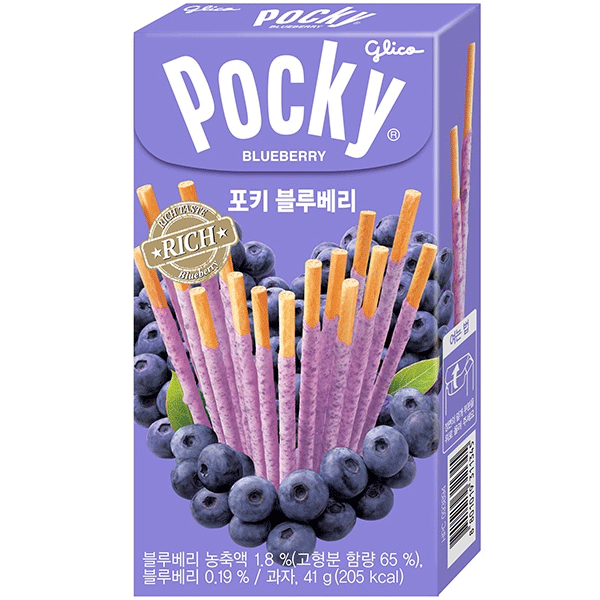 Pocky Blueberry - KOREA (40 COUNT)