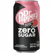 Dr. Pepper Zero Strawberry Cream - KOREA (12 COUNT)