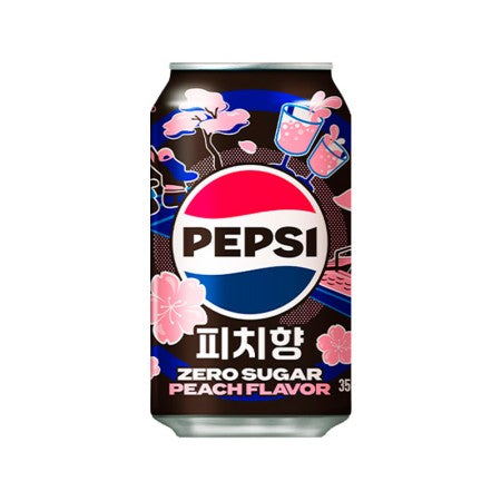 Pepsi Blossoming Peach Can - KOREA (24 COUNT)